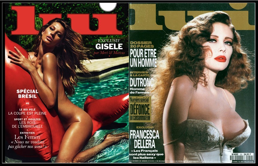 Gisele Bundchen e Francesca Dellera - Lui Magazine